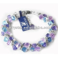 Perles en cristal facettes colorées Bracelets, bracelets en perles de verre